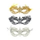 thumbnail image 4 of 3 Piezas Máscaras de Encaje Máscara de Mascarada Máscara de Media Cara Elegante Delicado Antifaz de Encaje Correa de hilo jinwen Accesorios de mascarada, 4 of 8
