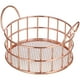 thumbnail image 1 of Cesta redonda de almacenamiento, cesta de metal para arte, cesta organizadora de maquillaje de mesa, 1 of 6