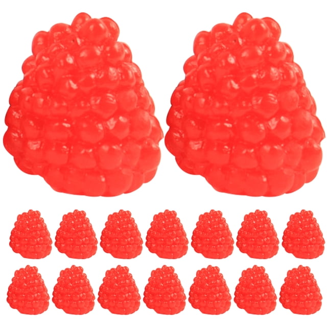 Miangastore 18pcs Realistic Raspberry Model Fake Raspberry Prop Fake Fruit Model Photo Props