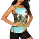 thumbnail image 2 of Fotbe Cartoon Mushroom House Blusas Sin Mangas para Mujer – Estilo Casual, Corte Suelto, Slim-Fit, Cuello Redondo Deportivo, Tops de Verano para Gimnasio y Yoga-XX-Large, 2 of 7