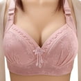 thumbnail image 1 of Sujetador sin aros y con fruncido fino para mujer: ropa interior cómoda con colección superior, nailon/spandex, tallas M-XXXXL, para todas las estaciones., 1 of 4