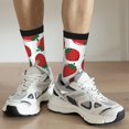 thumbnail image 6 of Fotbe Hand Drawn Strawberry Pattern Long Socks for Men & Women – Breathable & Stretchy Compression Socks, Ideal for Running, Travel, and Everyday Wear Size 5-11, 6 of 6