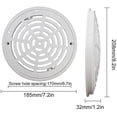 thumbnail image 2 of Ssdlv Auspicious-swimming Pool Drain Cover 8 Inch Round Main Suction Plate For In Ground Pool Swimming Pool Cover,white, 2 of 5