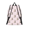 thumbnail image 2 of Lsque Heart Cat Pattern Canvas Daypack, Durable Backpack, High-quality Versatile Backpack,Vintage Compact Backpack-Medium, 2 of 6
