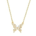 thumbnail image 2 of Travelwant Dainty Butterfly Necklace for Women 14K Gold Plated Butterfly Pendant Necklace Minimalist Charm Jewelry, 2 of 9