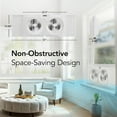 thumbnail image 5 of Comfort Zone 3-Speed Dual Blade Window Fan, White, 5 of 8