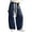 Navy #12, variant on Evdexr Womens Pants Bohemian Elastic Drawstring Trousers Corduroy Baggy Wide Leg Casual Slacks Travel Stylish Bottoms with Big Pockets Gray 2XL