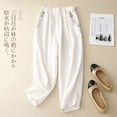 thumbnail image 3 of REALiKUN Flowy Pants for Women Summer Fashion Sagging High Waisted Elastic Pant Casual Loose Fit Slim Trousers with Pockets, 3 of 5