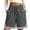 Dark Gray, variant on JWshufel Women Summer Athletic Short Basketball Soccer Elastic Waist Shorts Drawstring Running Gym Shorts with Pockets