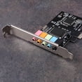 thumbnail image 3 of 10X Tarjeta de Sonido PCIe 5.1, Tarjeta de Audio 3D Envolvente PCI Express con Alto Rendimiento de Sonido Directo y Soporte de Perfil Bajo, 3 of 5