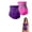 Purple+Hot Pink, variant on LILIYA Women's Shapewear Shorts 2-Pack High Waist Tummy Control Plus Size Briefs Body Shaper Thigh Seamless Panties