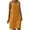 Yellow, variant on HONHUZH Women Summer Dresses 2022, Casual Plus Size V-Neck Soild Color Sleeveless Vest Linen Dress