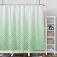 thumbnail image 2 of Light Green Shower Curtain Texture Pattern Geometry Gradient Shower Curtains for Bathtubs Spa Hotel Bathroom Home Decor Fabric Waterproof Decorative with Hooks 72x72 Inches Inches, 2 of 6