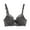 Dark Gray, variant on Women's Sexy Bra Floral Lace Sheer Full Coverage Minimizer Bras Push Up Breathable See Through Adjustable Straps Bras