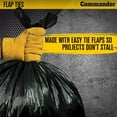 thumbnail image 3 of Large Contractor Bags 42 Gallon 3 Mil Gauge, Heavy Duty Industrial Grade Plastic Garbage Bags, For Construction Demolition Heavy Debris and Commercial Cleaning, Black, 3 of 5