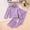 Purple A3, variant on Hrsba Toddler Winter Casual Two-piece Outfit Sets， Children's Home Suit Set Clothes Suit For Kids Solid Color Long Sleeve Hooded Top And Elastic Waist Pants Comfortable Set For 1-7 Years Old