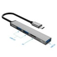thumbnail image 4 of ORICO Mini USB C Hub Extensions, 4 Port USB Hub for laptop, Aluminum with USB3.0 Port, USB2.0 Port, TF Card Slot for PC, Mac, XPS, – Portable Multi USB Port & Computer Type-C Hub, 4 of 9
