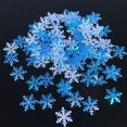 thumbnail image 4 of 300 piezas de copos de nieve artificiales para decoración navideña, material de decoración para el hogar, hecho a mano, para bodas y Navidad, 4 of 4