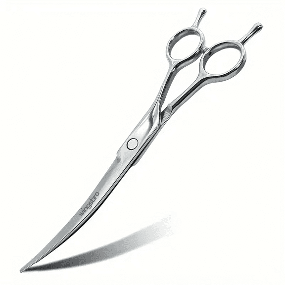 7 inches wingsbro Pet Grooming Scissors,Up Curved Dog Hair Trimming Shears