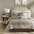 thumbnail image 2 of Madison Park Ensemble de Douillette Trinity, Grand Lit, Taupe, 2 of 5