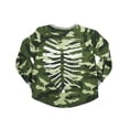 thumbnail image 4 of Flowers by Zoe Girls Long Sleeve Fashion Scoop Neck Sweatshirt Top 37627-4 (army camo), 4 of 12