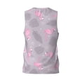 thumbnail image 2 of Rocae Pink Flamingo for Men's Basketball Jersey Lightweight and Breathable Athletic Tank Top,Quick-Drying Sports Jersey 4X-Large, 2 of 9