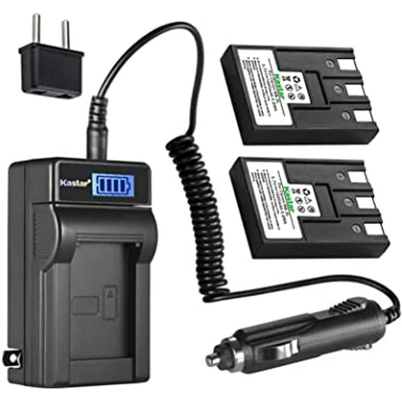 Kastar 2-Pack NB-3LH Battery and LCD AC Charger Compatible with Canon Digital IXUS i7, IXY Digital 30, IXY Digital 30a, IXY Digital 600, IXY Digital 700, IXY Digital D30, IXY Digital D30a Cameras