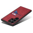 thumbnail image 3 of DENIOR For Samsung Galaxy S23 Ultra Case PU Leather Coated PC+TPU Dual Card Holders Phone Cover - Gr, 3 of 5