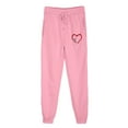 thumbnail image 2 of Blmnix 2024 Womens Sweatpants Pink Workout Loose High Casual Baggy Joggers Sweatpants for Junior Trendy, 2 of 5