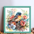 thumbnail image 2 of Kit Punto Cruz Con Pájaro Hilo Algodón Ecológico Bordado 11CT 50x50cm, 2 of 9