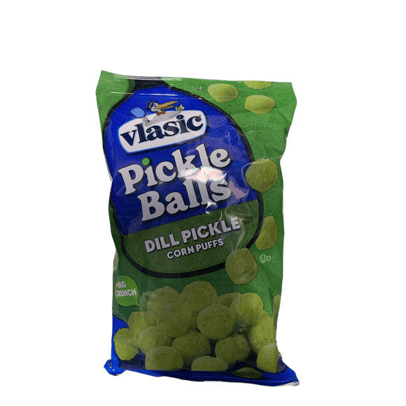 Vlasic Pickle Balls Dill Pickle Corn Puffs 56G - U.S Edition