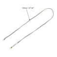 thumbnail image 2 of Unique Bargains 1 Pc Leather and Faux Pearl Handbag Strap for Travelling Light Glod Tone Purple PU Alloy, 2 of 5