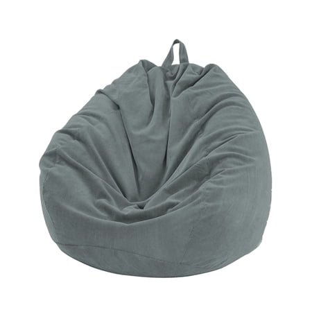 Sunisery Stuffed Animal Storage Bean Bag Chair Cover (No Filler) for Kids Adults, Soft Corduroy Beanbag for Organizing Plush Toys