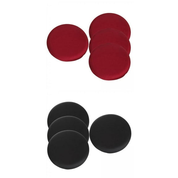 8x Bar Stool Cushion Round Durable Soft Washable For 12-