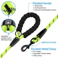 thumbnail image 3 of MesaSe  Heavy Duty Rope Dog Leash with Padded Handle  Reflective  6 FT Long for Small Medium Large Dogs（1/2”×6‘  Light Blue), 3 of 7