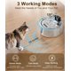 thumbnail image 3 of Fuente de agua para mascotas CEESC 4 L de acero inoxidable sin cable, 3 of 9