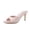 Pink, variant on Elle Pointed Heel Womens Sandal, Open Toe Heeled Mule with Cushioned Memory and Stiletto Design
