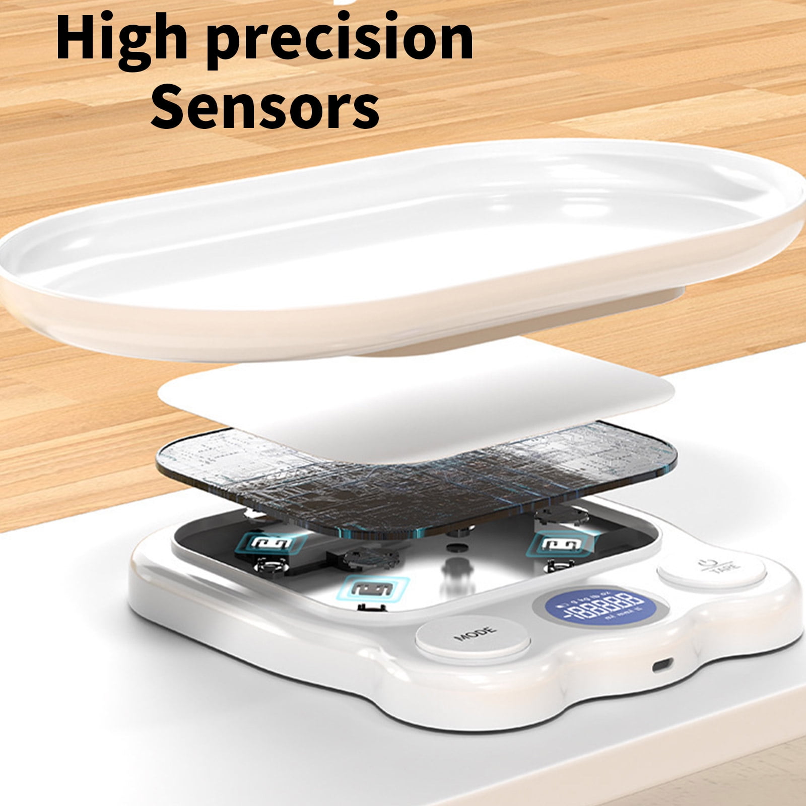 Digital Infant and Pet Scale with LED Screen and Detachable Tray Dog Weighing Scale for Accurate Weighing Up to 11lb