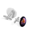 thumbnail image 3 of Jellyfish Dapper Stainless Steel Shirt Cufflinks Set for Formal Attire - for Weddings and Business Meetings, 3 of 6