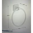 thumbnail image 3 of Franklin Brass  D2416W Futura Towel Ring, White, 3 of 3