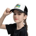 thumbnail image 5 of PAYOHTO Kids Cool Slogan Hawaii Baseball Hat Back Adjustable Mesh Breathable Hats Black Trucker Cap Outdoor Fishing Sun Caps for Boys or Girls ages 4-10, 5 of 9
