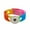 Multicolor, variant on Snap Jewelry Silicone Adjustable Bracelet in Red with Single Charm Holder 7 Inch