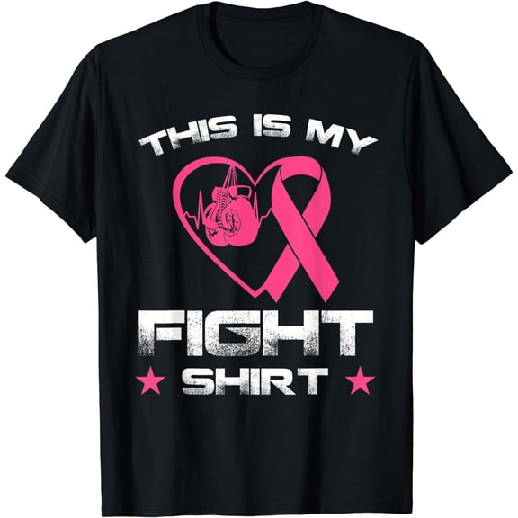 his is My Fight Shirt Breast Cancer Fighter Believe T-shirt
