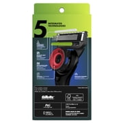 Gillette Labs Official Patriots Licensed Razor for Men, 1 Handle, 1 Blade Refill, Perfect for Game Day Grooming, Gillette Labs with Exfoliating Bar