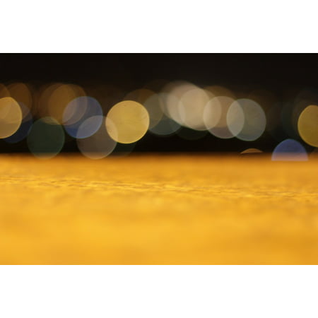 Canvas Print Flat Night Lens Blur Blur Bokeh Surface Stretched Canvas 10 x