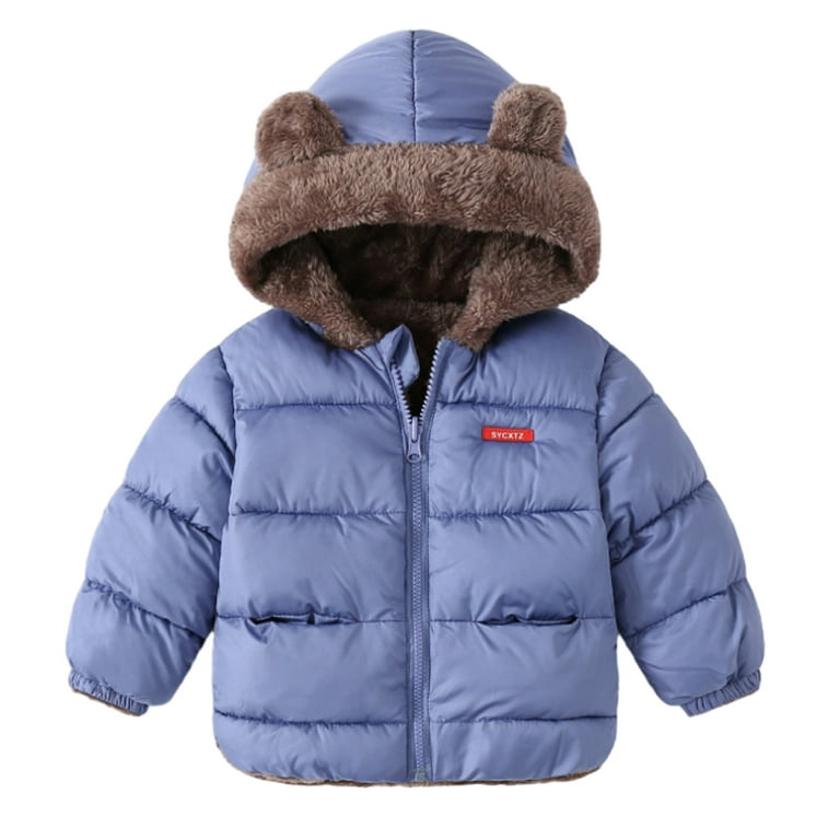 Godderr 1-7Y Kids Baby Fleece Down Jackets Light Winter Coat for - Main Image