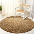 thumbnail image 2 of SAFAVIEH Soho Trinity Floral Wool Area Rug, Brown/Ivory, 3'6" x 5'6", 2 of 8