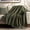 Olive Green, variant on Modern Checkered Chenille Throw Blanket, Soft Cozy Plaid Knitted Chair Blanket for Sofa Couch, Decorative Knit Throw for Bed and Living Room, Camel Brown, 50" x 60"