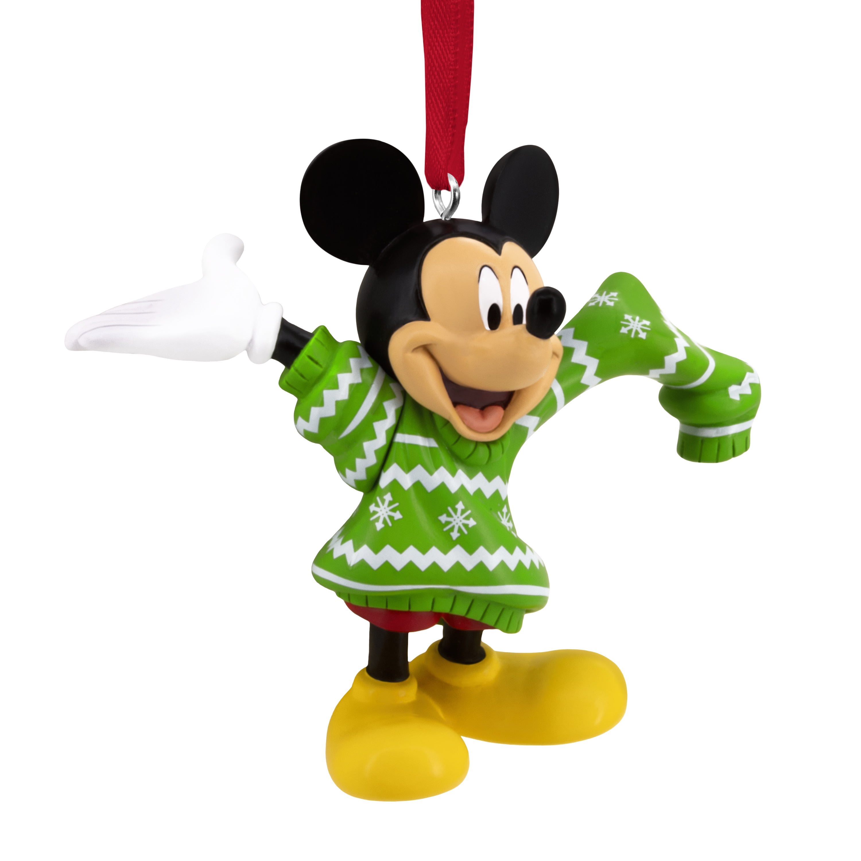 Hallmark Disney Mickey Mouse in Christmas Sweater Christmas Tree Ornament, Gifts for Disney Fans