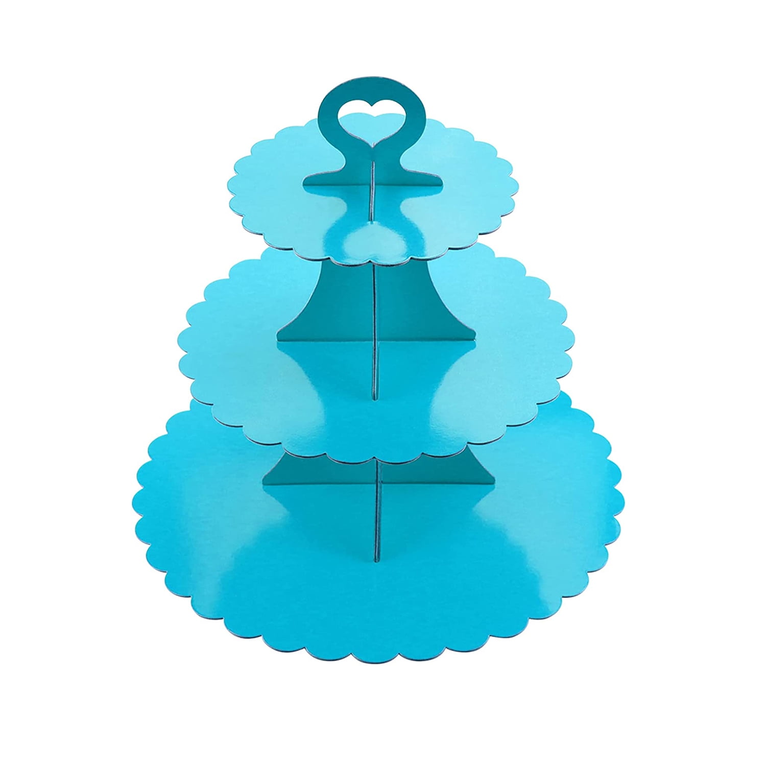 Cardboard Cupcake Stand, Round Dessert Tree Display Tower, 3Tier